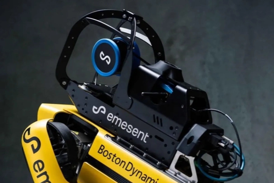 Emesent Hovermap STX na robocie Boston Dynamics SPOT